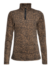 Fuzzy 20 Leopardenmuster Fleecepullover