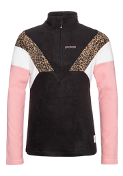 Evy jr Leopard print fleece jumper