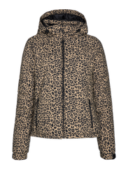 Dallas Leopard print ski jacket