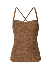 Mm femme 21 ccup Leopardenmuster Tankini Oberteil