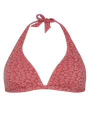 Mixalysa Leopard halter neck bikini top