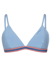 Mixida Striped Triangle bikini top
