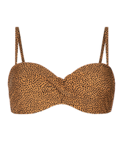 Mm madeira 21 ccup Leopard print bandeau bikini top