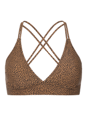 Mm superbird 21 Leopard print triangle bikini top
