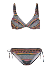 Jeannie bcup Aztec print Underwire bikini