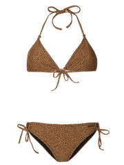 Eva Leopard print triangle bikini